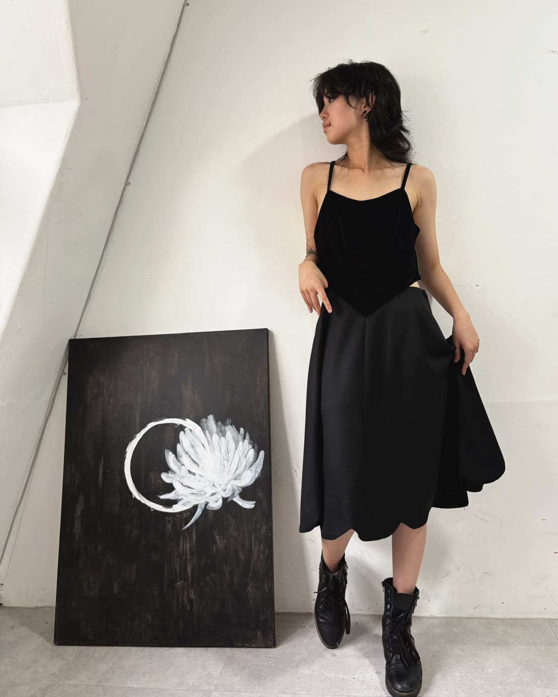 꼼데가르송 X H&M 절개 디테일 슬리브리스 원피스 상품이미지3