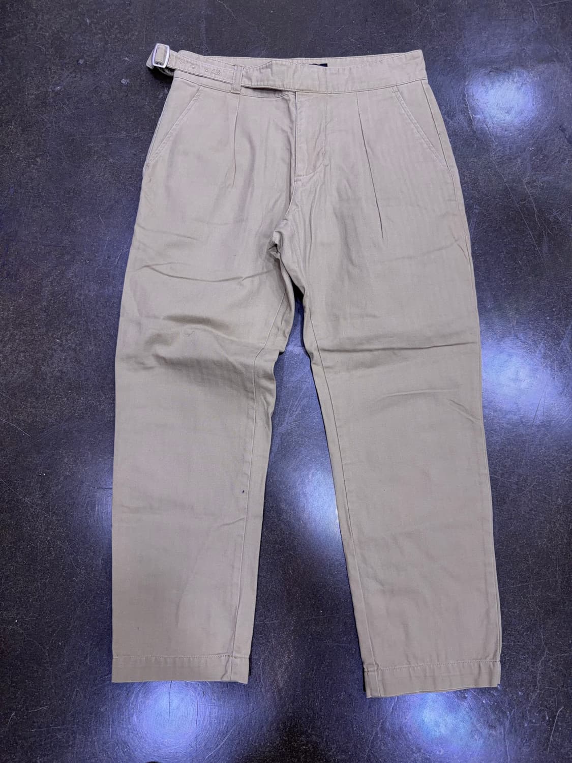 유니폼브릿지 클래식 헤링본 구르카 팬츠 베이지 M 상품이미지1