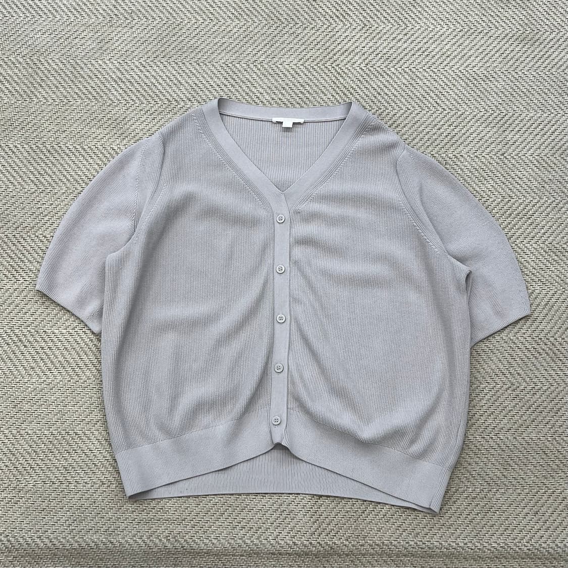 코스 와플 니트 하프 가디건 r3516 상품이미지1