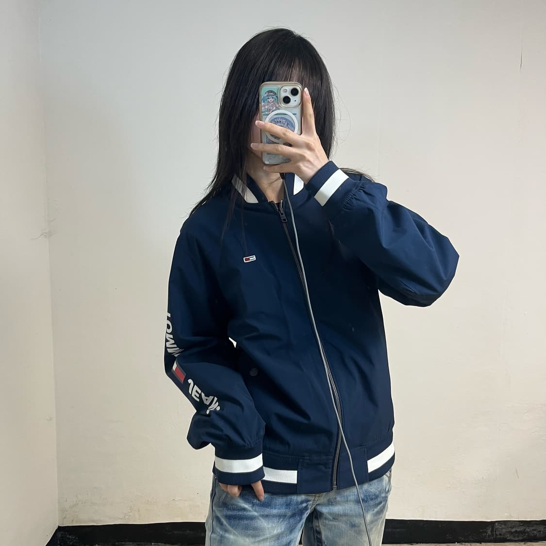 Tommy Hilfiger navy windbreaker blouson 상품이미지1