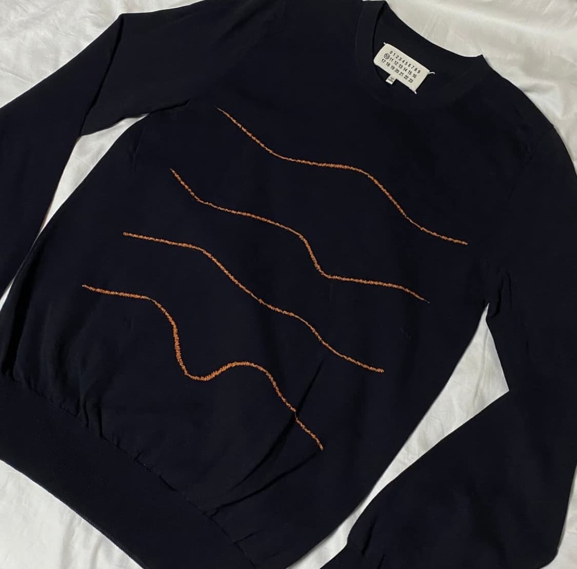 마틴 마르지엘라 웨이브라인 자카드 니트 아카이브 상품이미지1