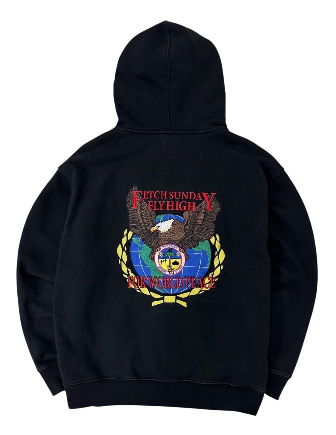 Fetch 패치선데이 후드집업 블랙 (M~XL)  상품이미지1