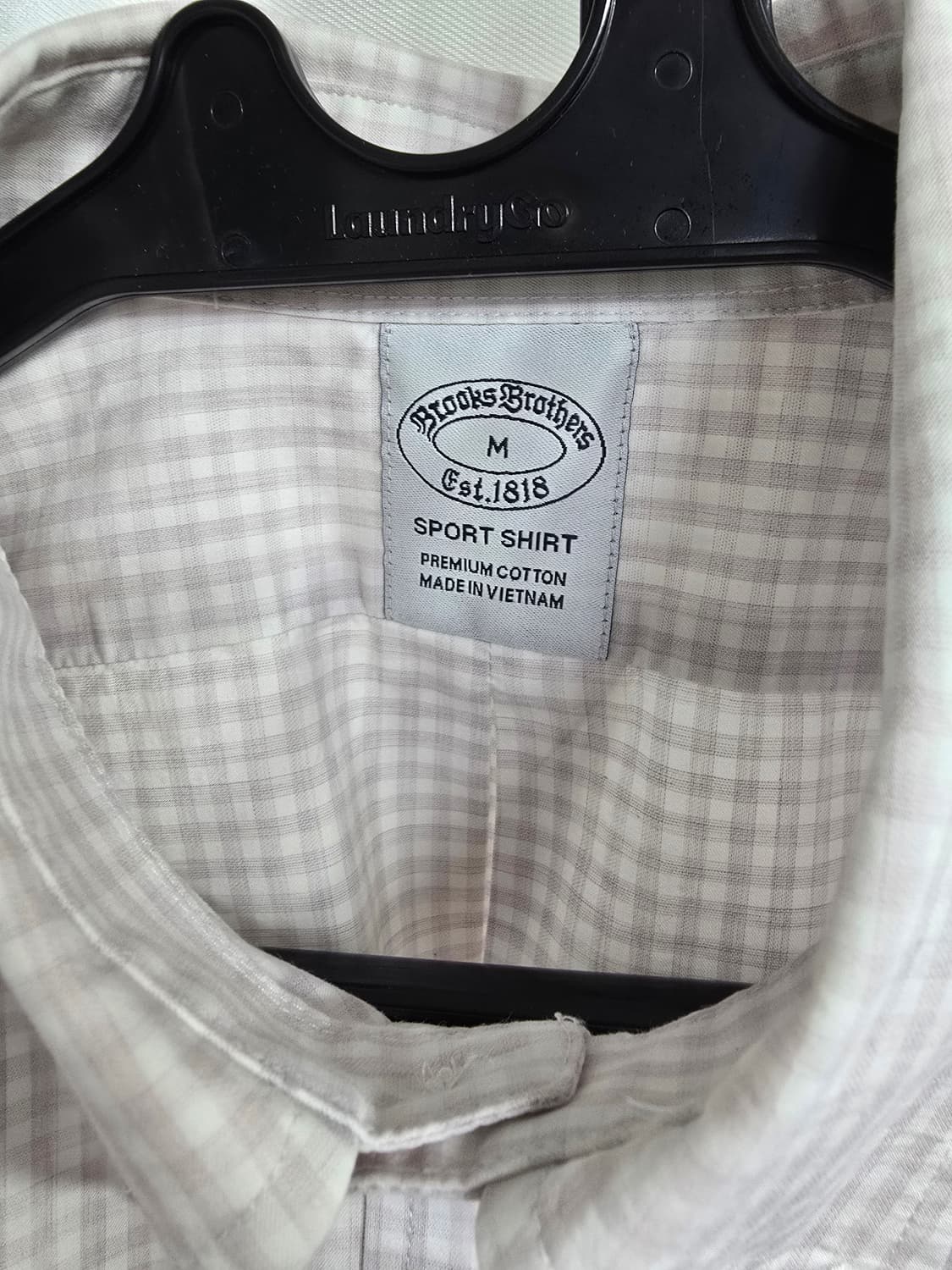 브룩스브라더스 깅엄 체크 셔츠 (1972) 상품이미지3