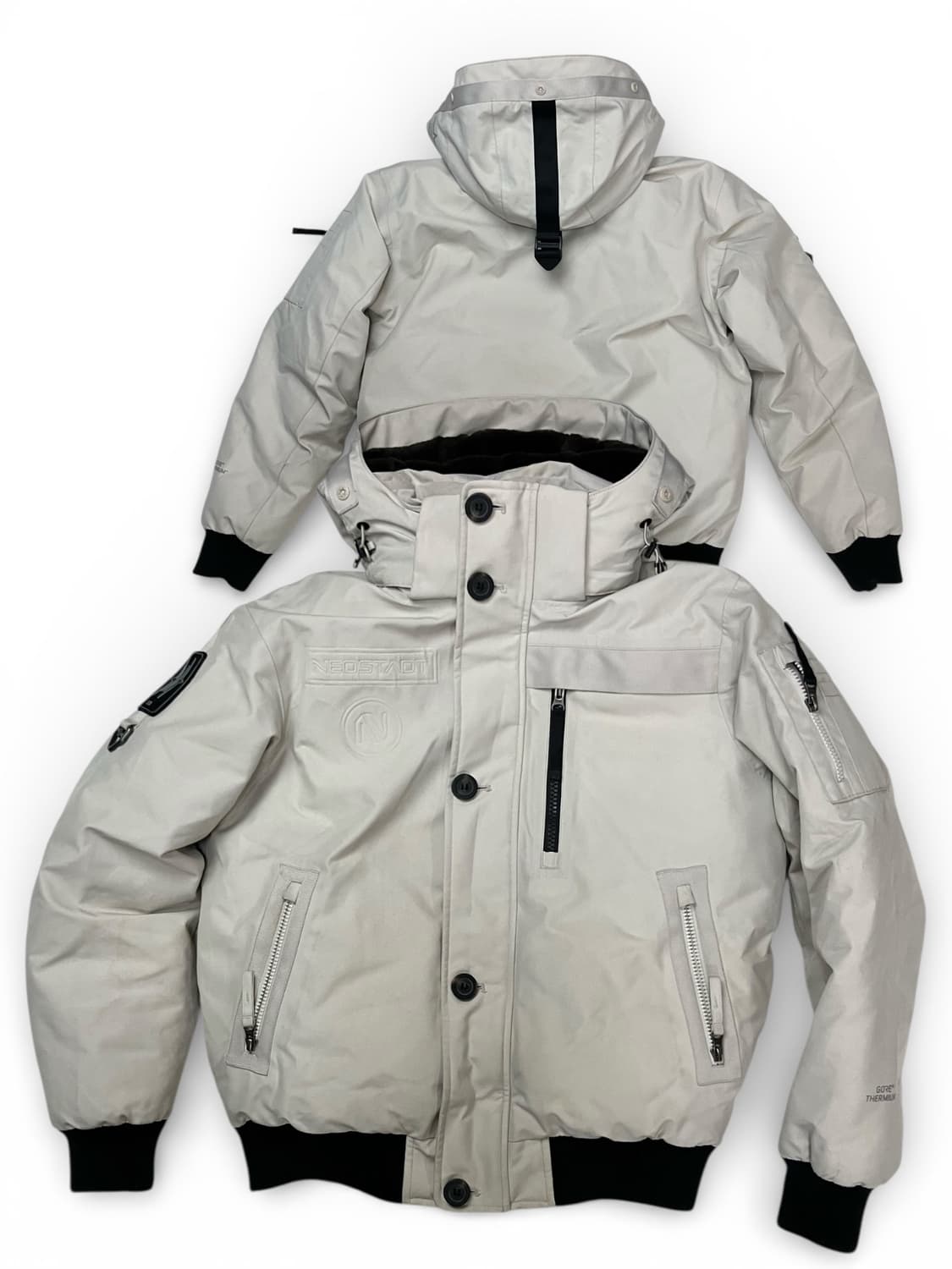 K2 화이트그레이 숏 패딩 100 상품이미지2