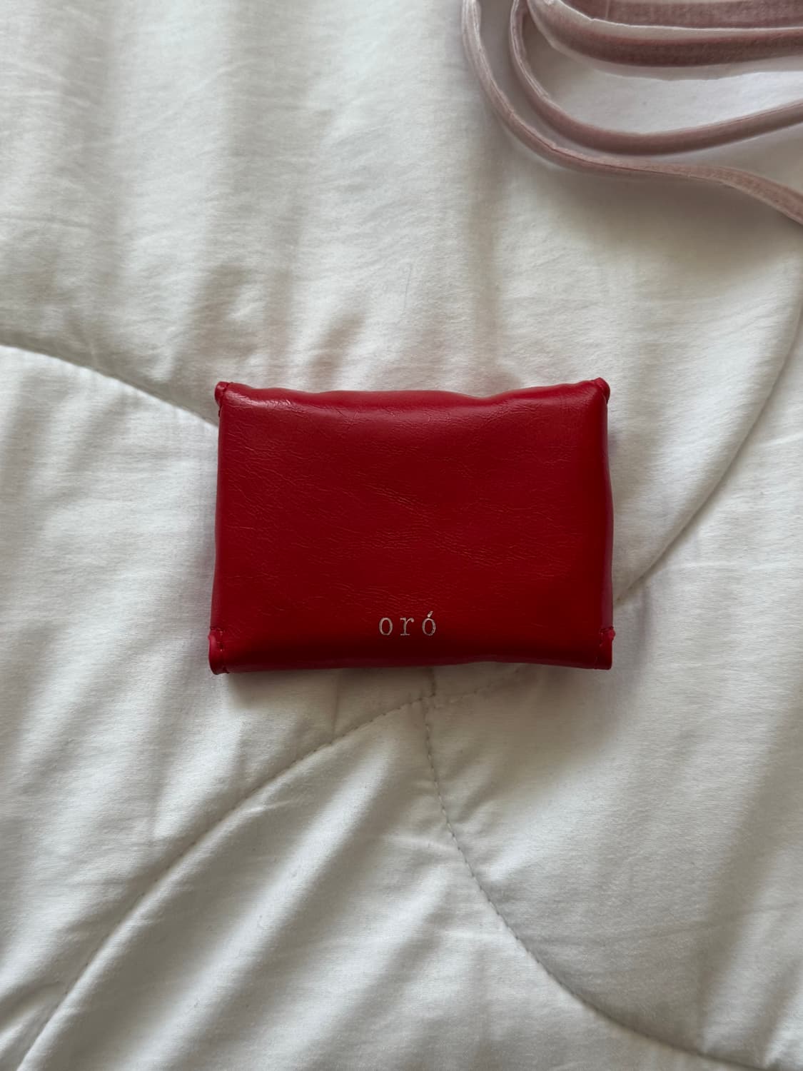 oro 오로 레이어드 미니 월렛백 레드 지갑 상품이미지3