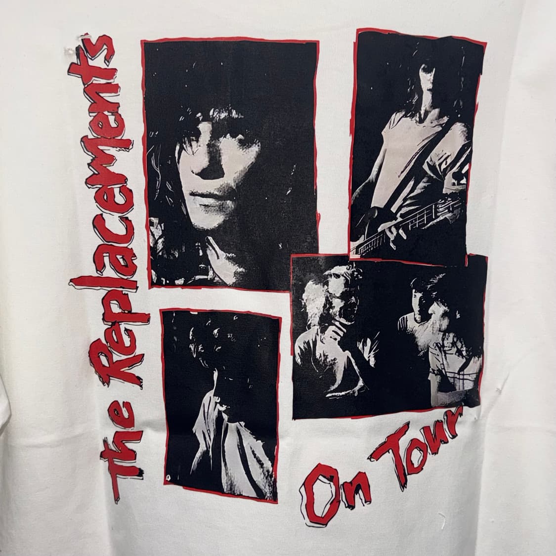 빈티지 무드 밴드티 디스트로이드 데미지 커스텀 반팔  상품이미지8