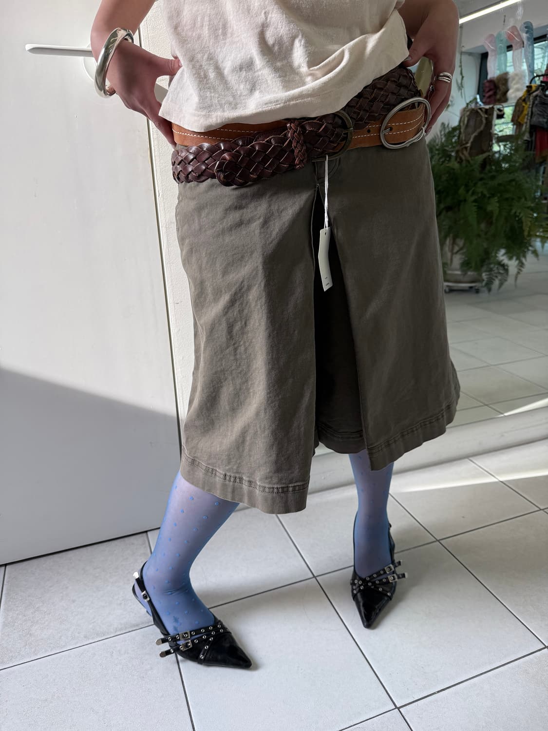 flare half pants 상품이미지2