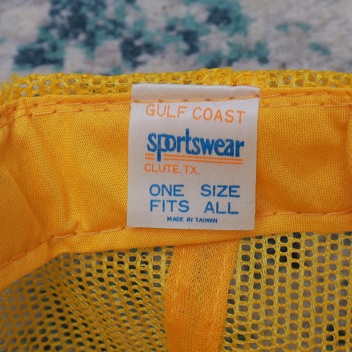 VTG 빈티지 모자 90년대 트러커 캡 엘로우 상품이미지4