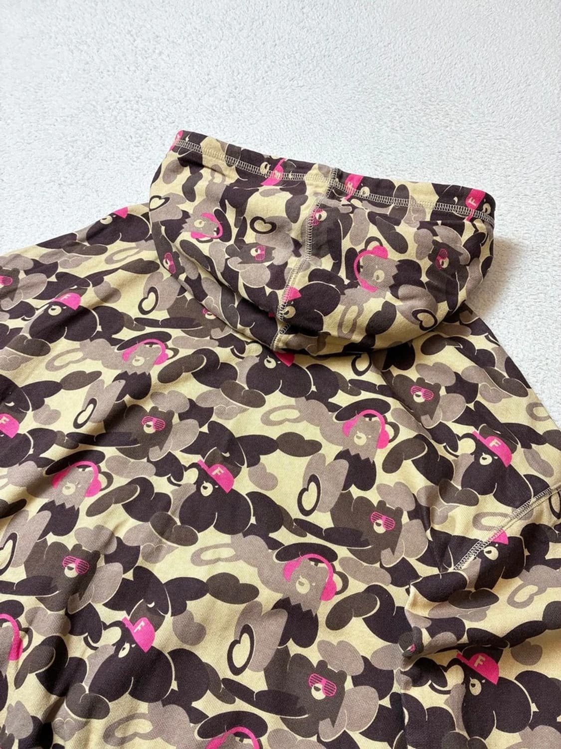 푸부 베이프 오마주 쿠마 카모 후드집업 PN7414 상품이미지5