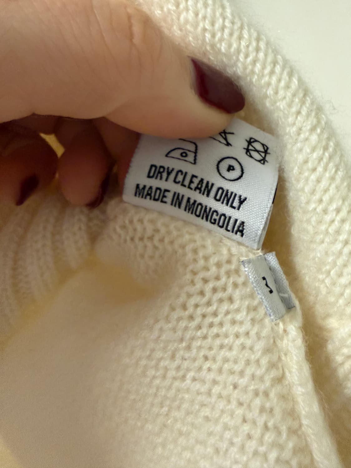 식스앤어하프 로로스웨터 화이트 M 상품이미지5