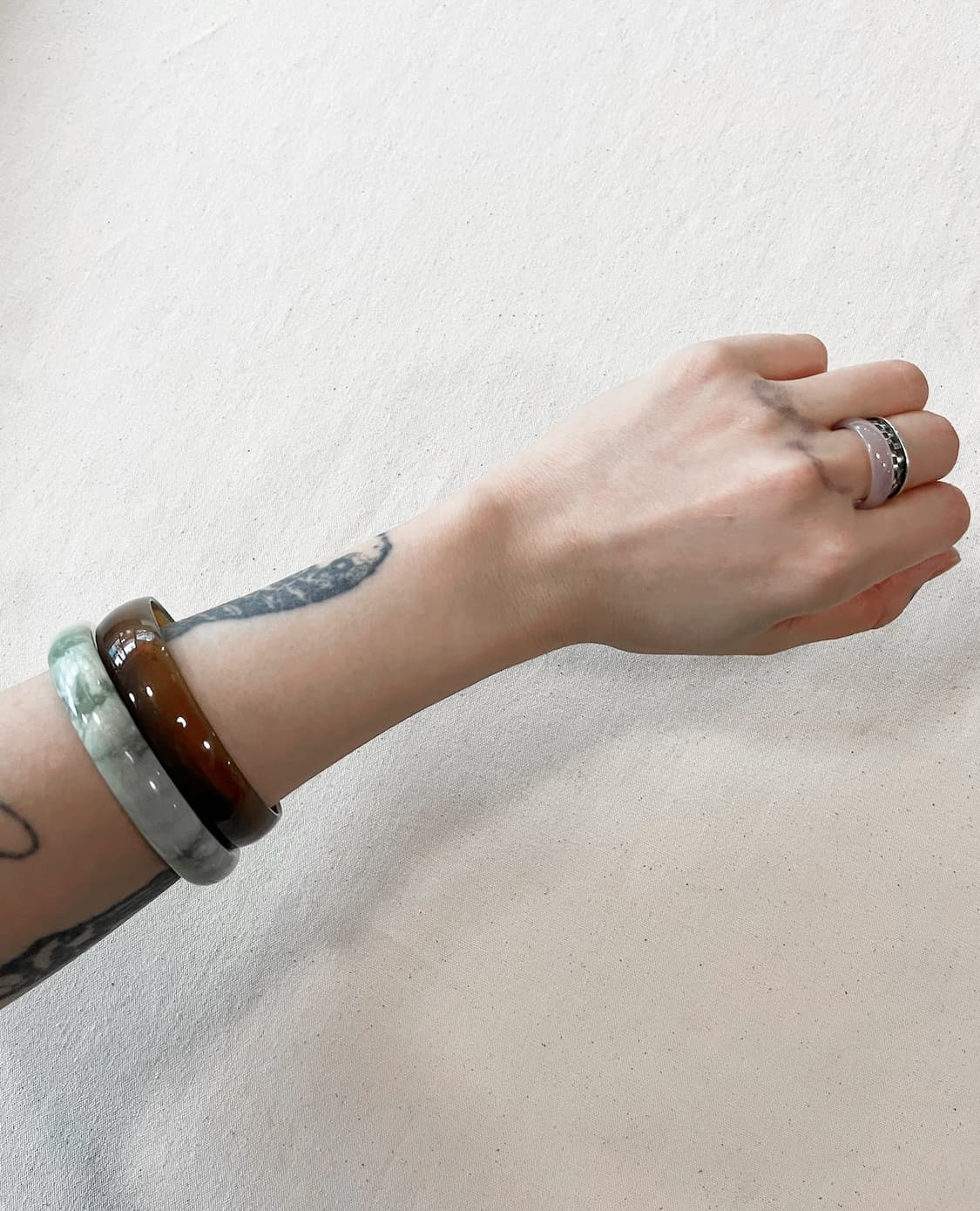 VINTAGE mint marble bangle 상품이미지4