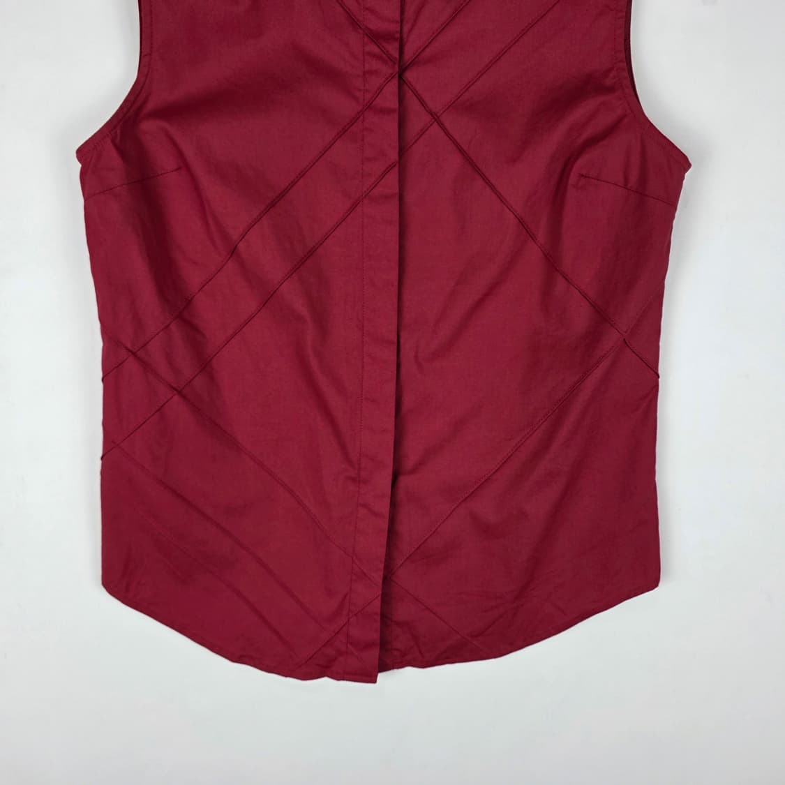 DKNY 어반 버건디 스트럭처 블라우스 상품이미지3