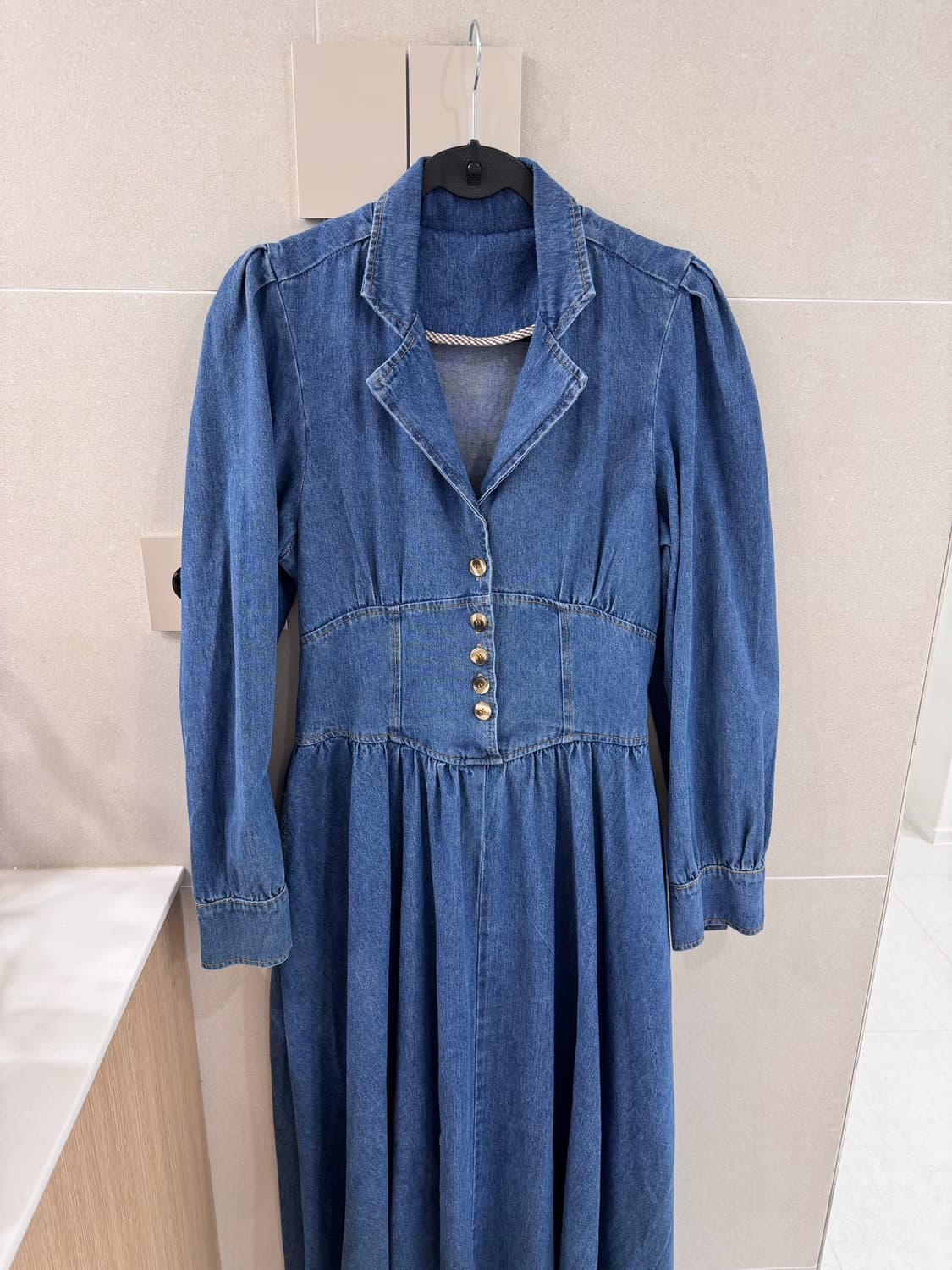 Usa 데님 롱원피스 상품이미지3