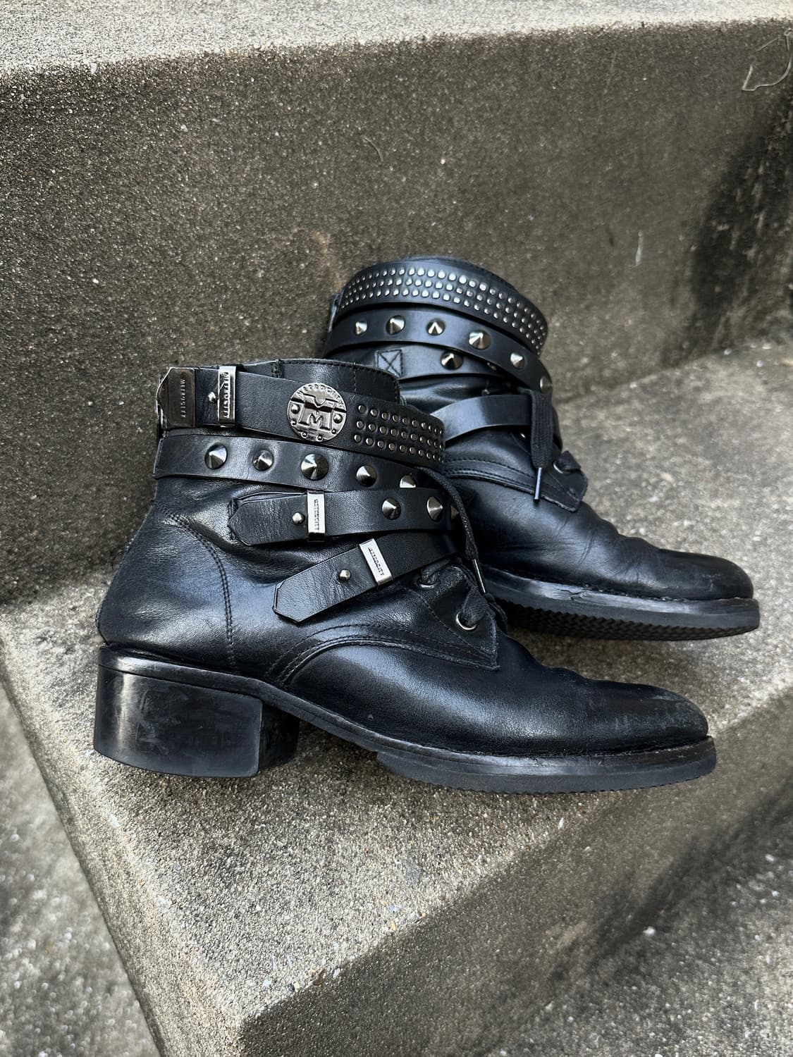 Metro City Punk stud bondage boots 상품이미지1