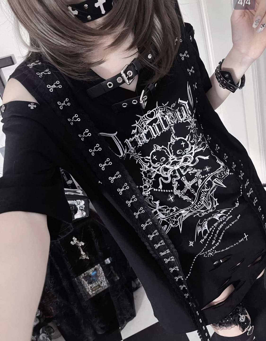 TricuspidC TC 서브컬쳐 프린팅 반팔 티셔츠  상품이미지1