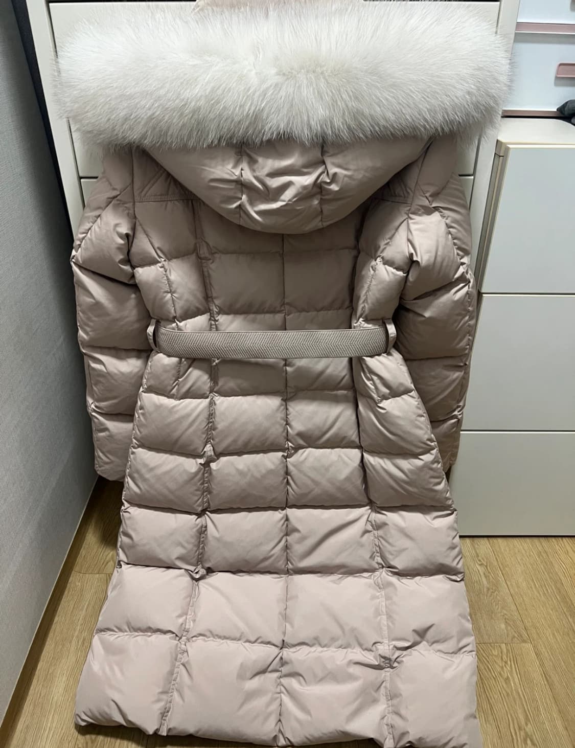 폭스퍼 구스다운 고급 롱패딩 여성패딩 상품이미지2