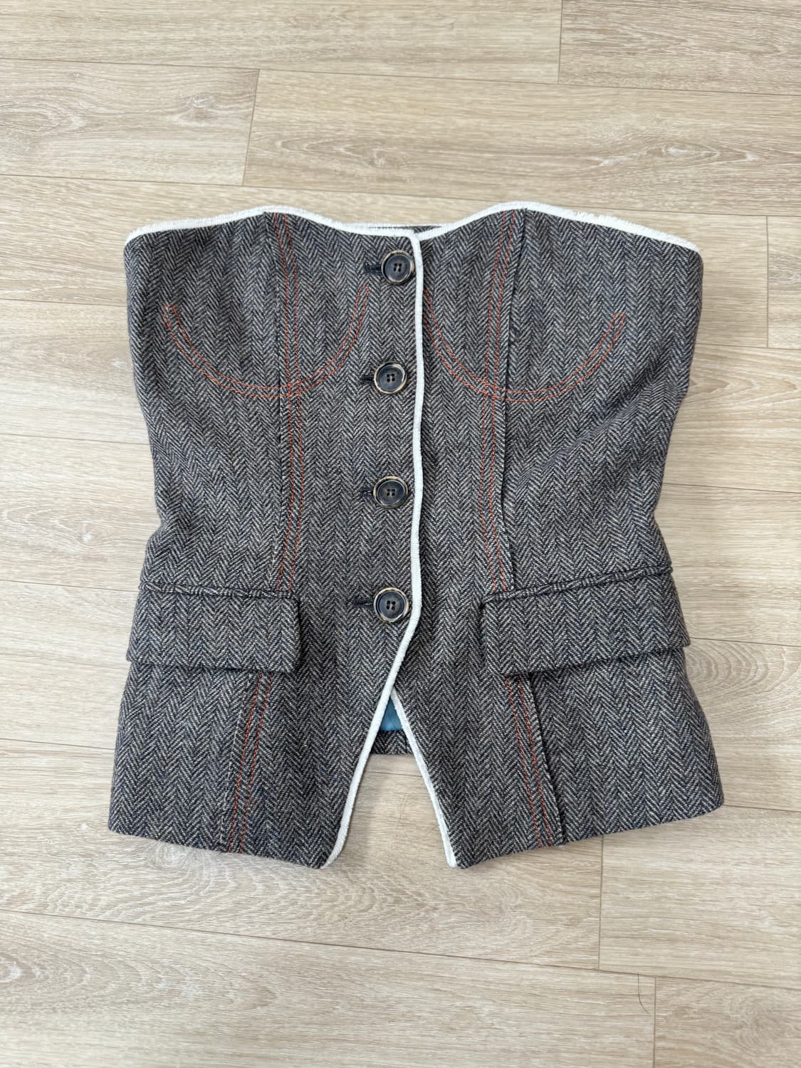 앤더슨벨 뷔스티에 KEILY HERRINGBONE BUISTIER 상품이미지1