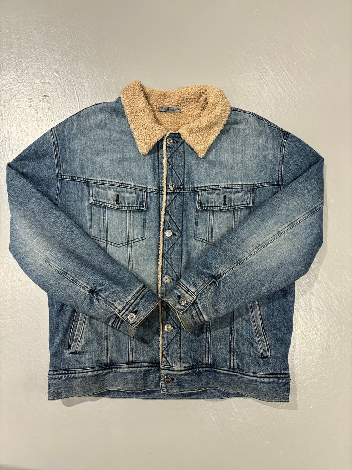 90s ARIZONA 쉐르파 데님 자켓 상품이미지5