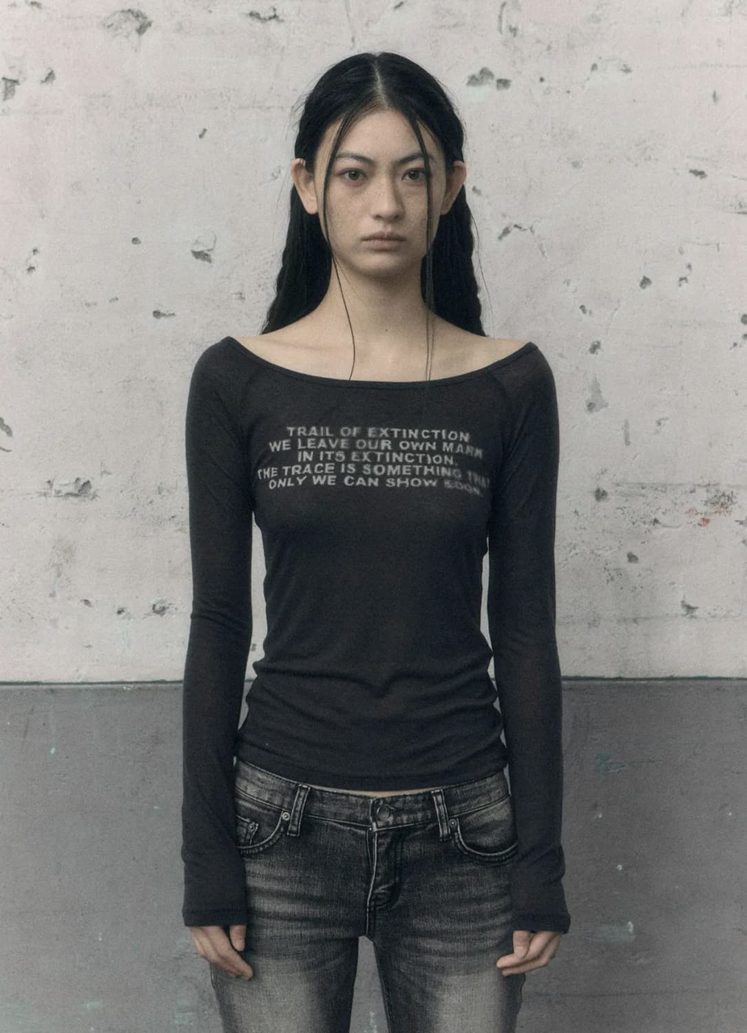 보헤미안서울 롱슬리브 차콜 상품이미지1