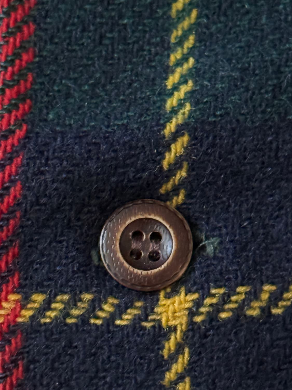 60s 70s Pendleton 퓨어 버진 울 플란넬 체크 셔츠 상품이미지6