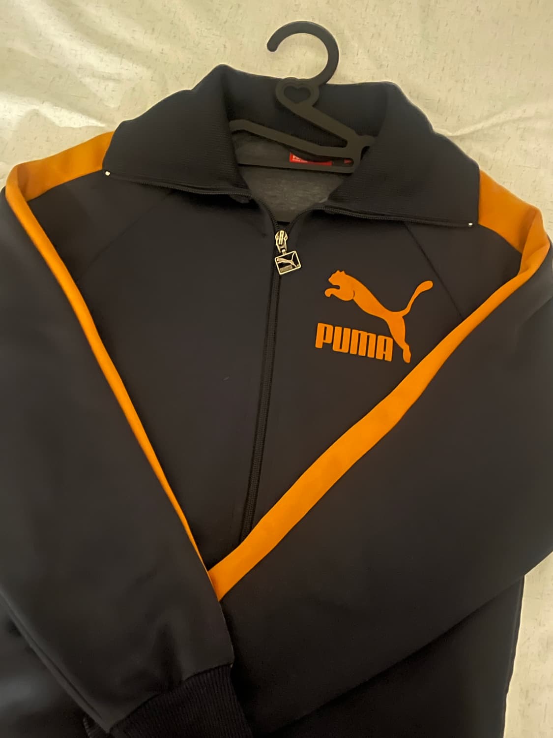 푸마 주황 집업 트랙탑 져지 상품이미지1