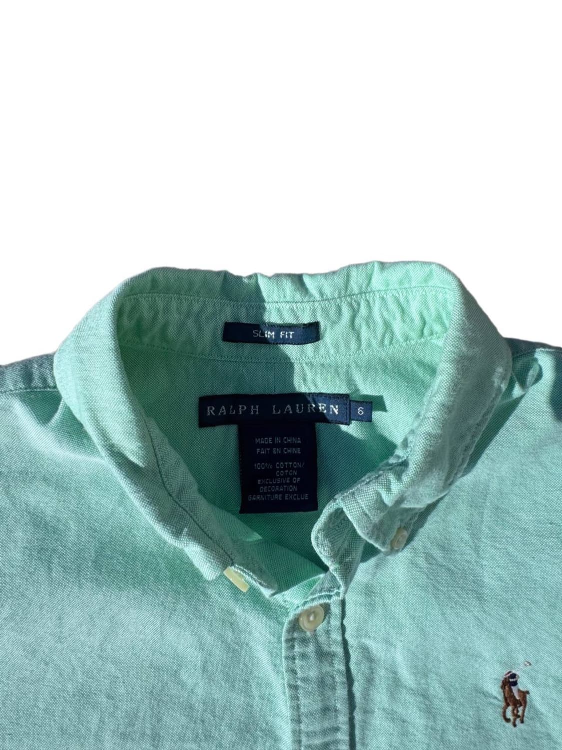 PRL button down solid shirts green 상품이미지4