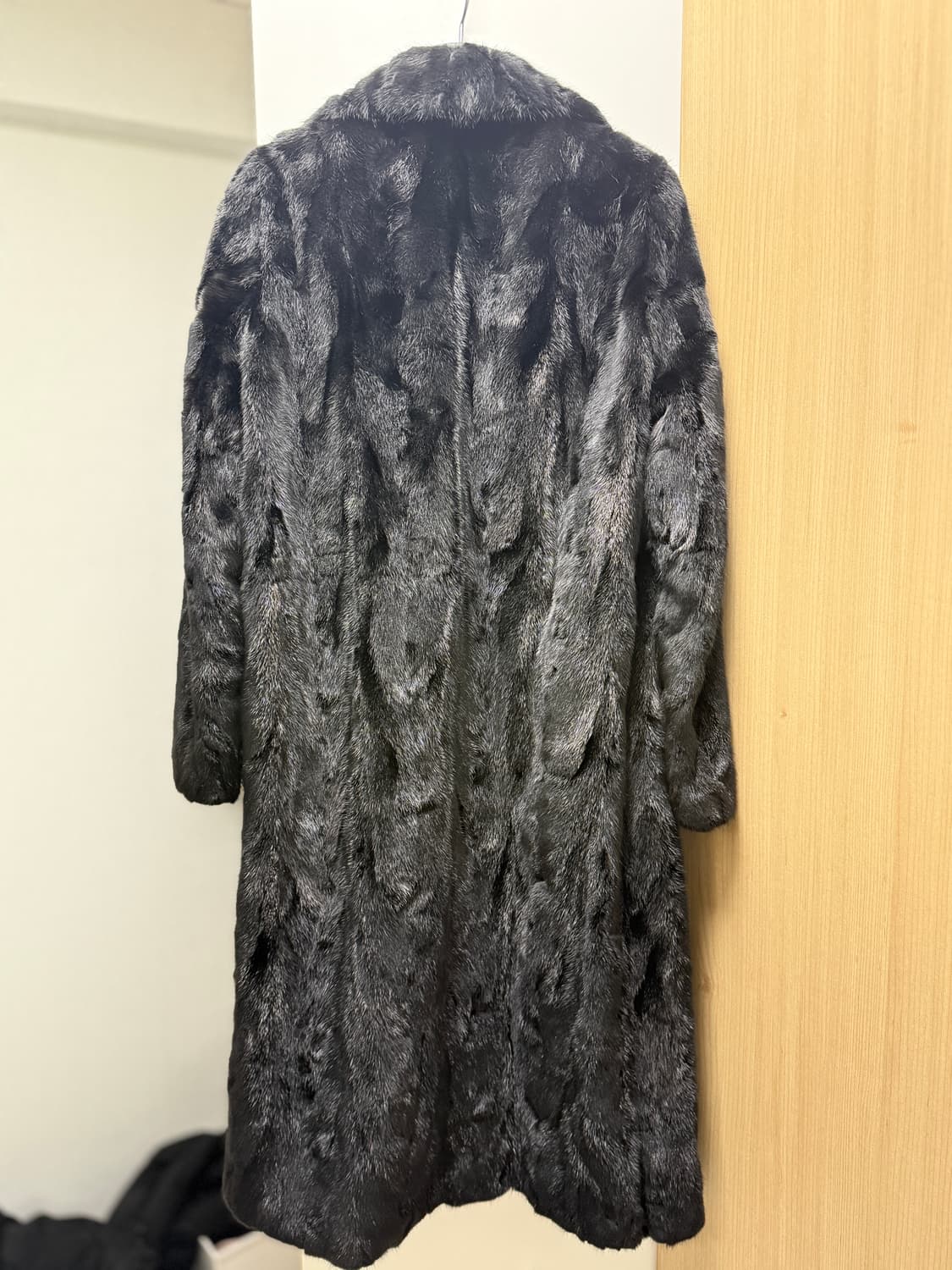 진도끌레베 밍크 테일러드 카라 롱코트  상품이미지2