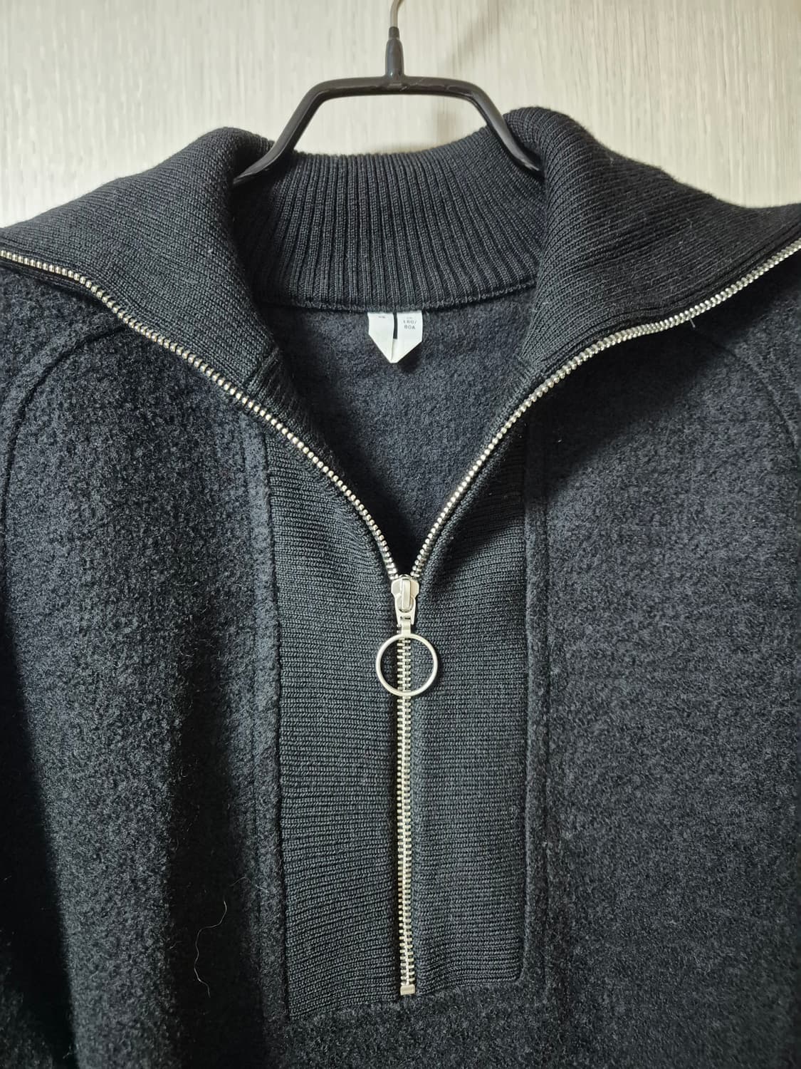 아르켓 보일드 울 하프 집업 카라니트 XS 상품이미지5