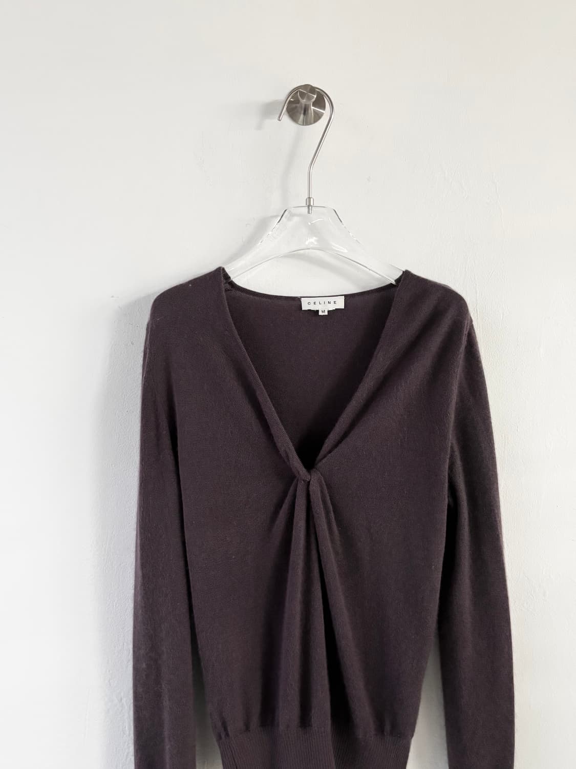 올드 셀린 노티드 브이넥 스웨터  상품이미지2