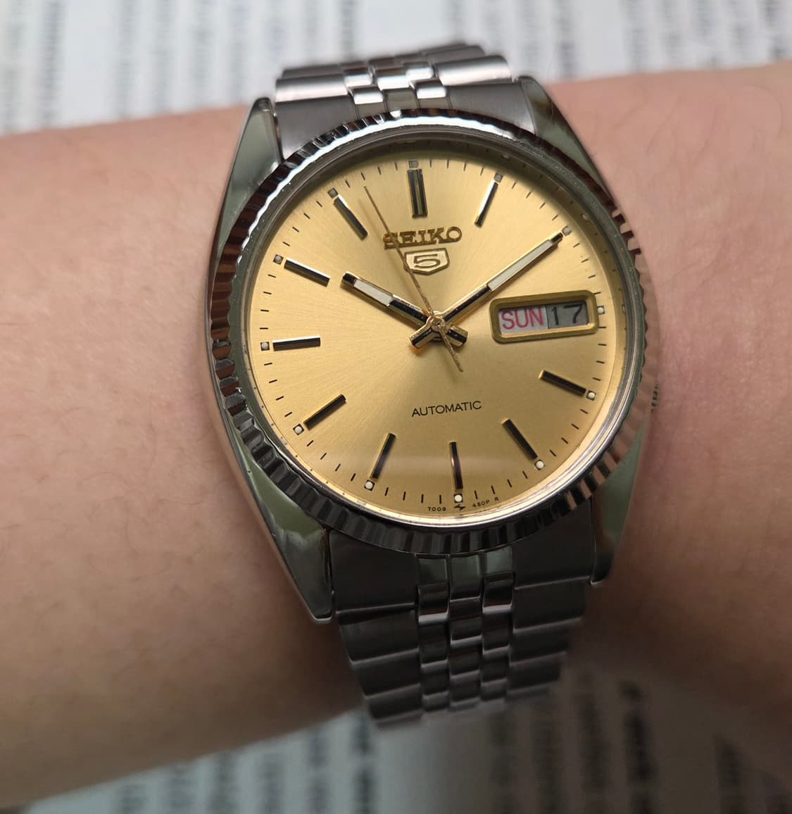 빈티지 세이코 7009 데이데이트 샴골판 플루티드 베젤 쥬빌리줄 ver. 상품이미지9