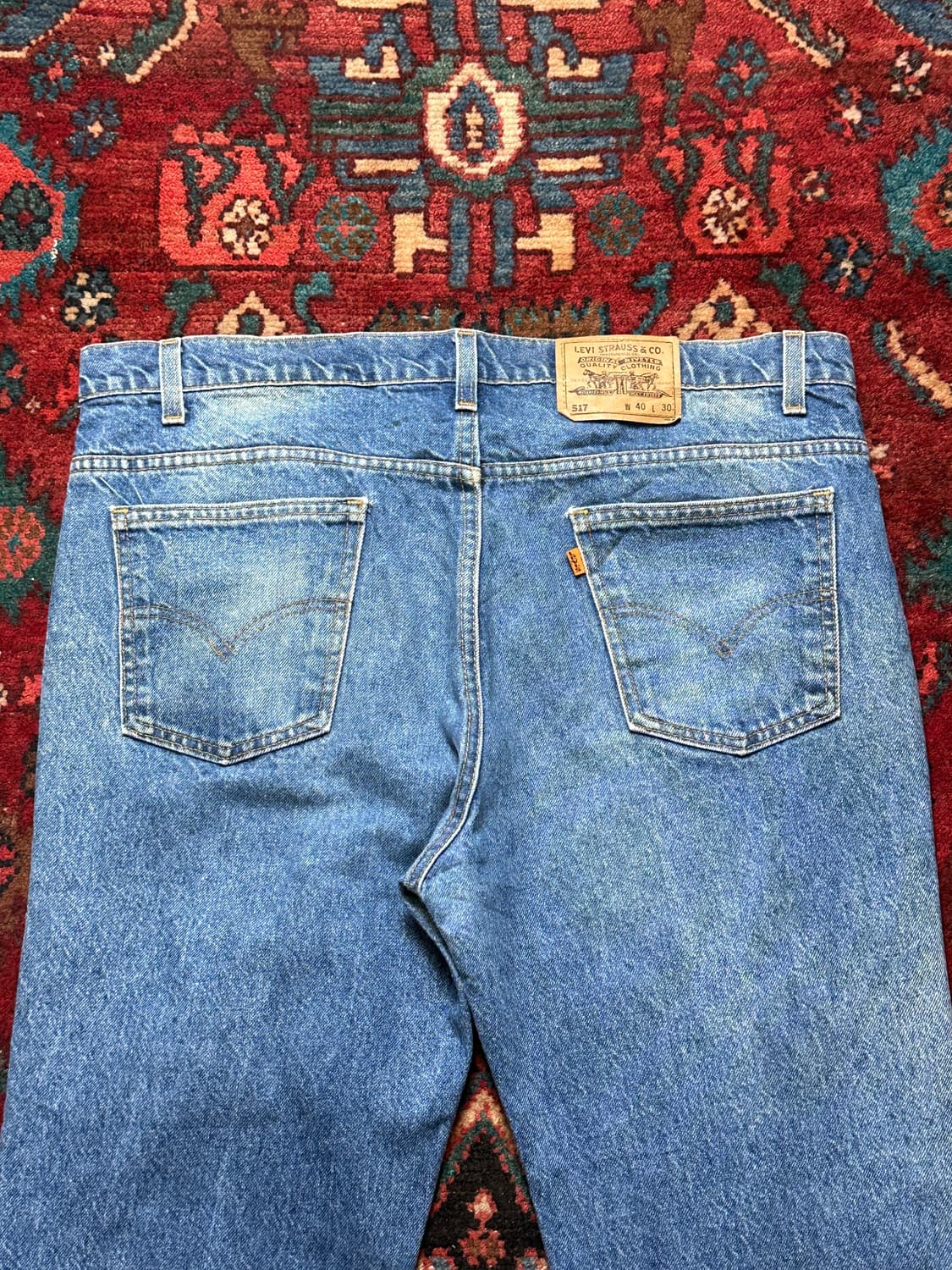 90's 리바이스 517 오렌지탭 부츠컷 플레어진 상품이미지6