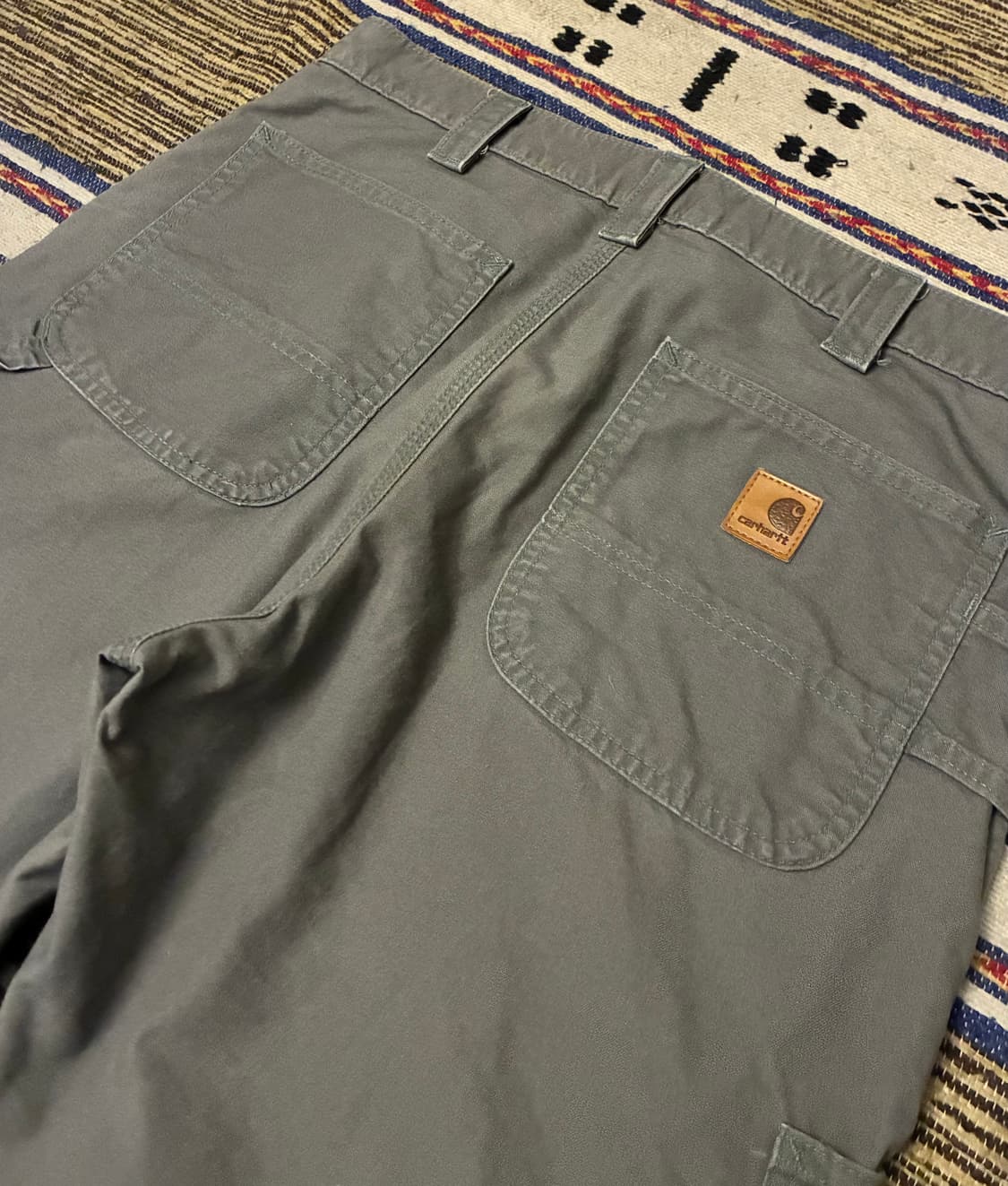 (33~34)칼하트 덩가리 빈티지 싱글니 카펜더 워크팬츠 그레이 상품이미지6