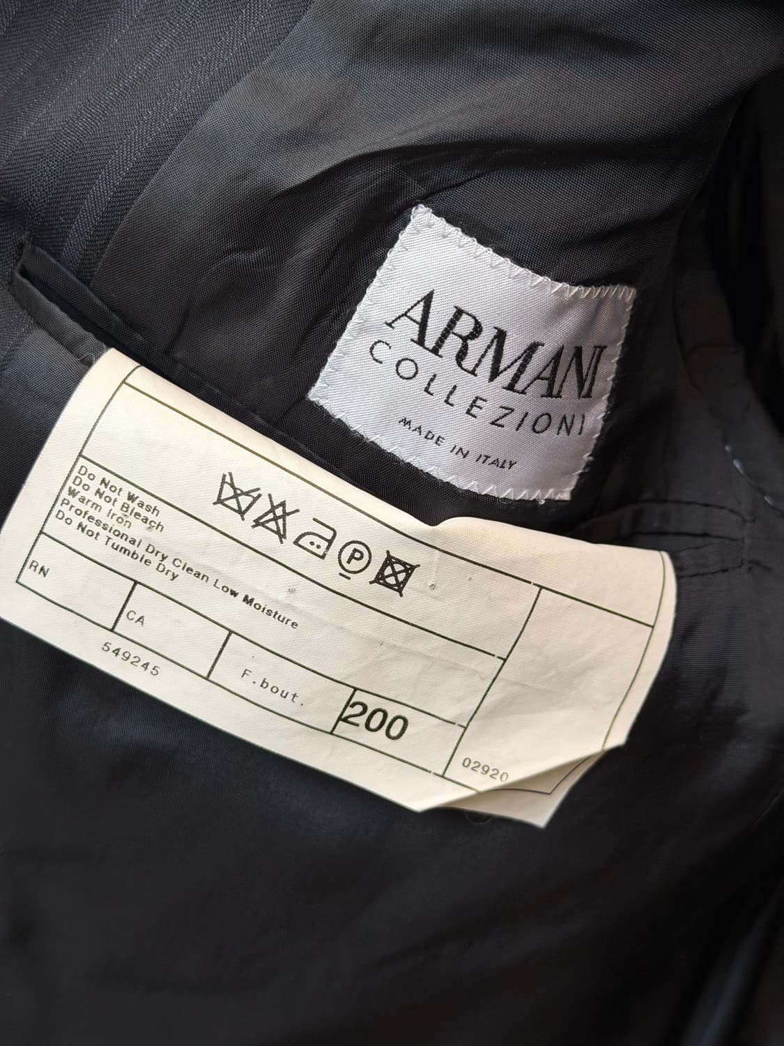 Armani 아르마니 꼴레지오니 스트라이프 블레이저 46R 상품이미지6
