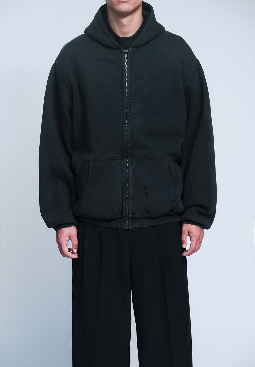 [3] 아프레쎄 빈티지 후드집업 블랙 상품이미지2