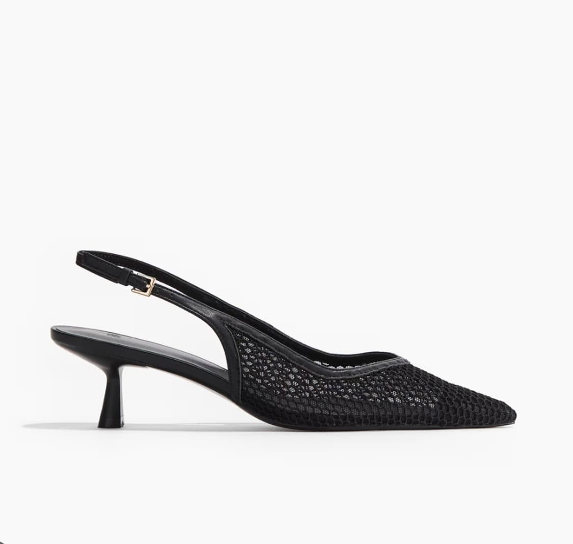H&M mesh slingback heels EU36 상품이미지4