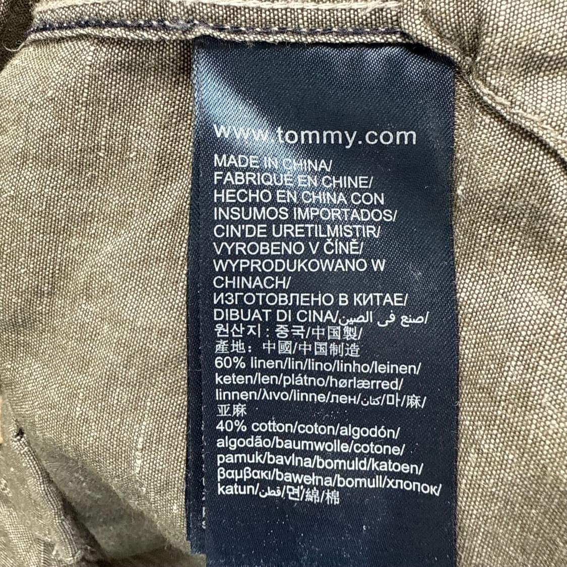 [M] 타미힐피거 레귤러핏 린넨 헨리넥 셔츠 상품이미지6