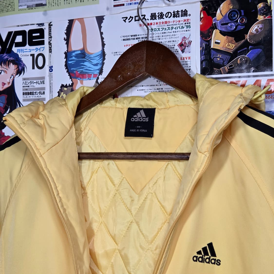 아디다스 올드스쿨 삼선 후드 누빔 점퍼 상품이미지8