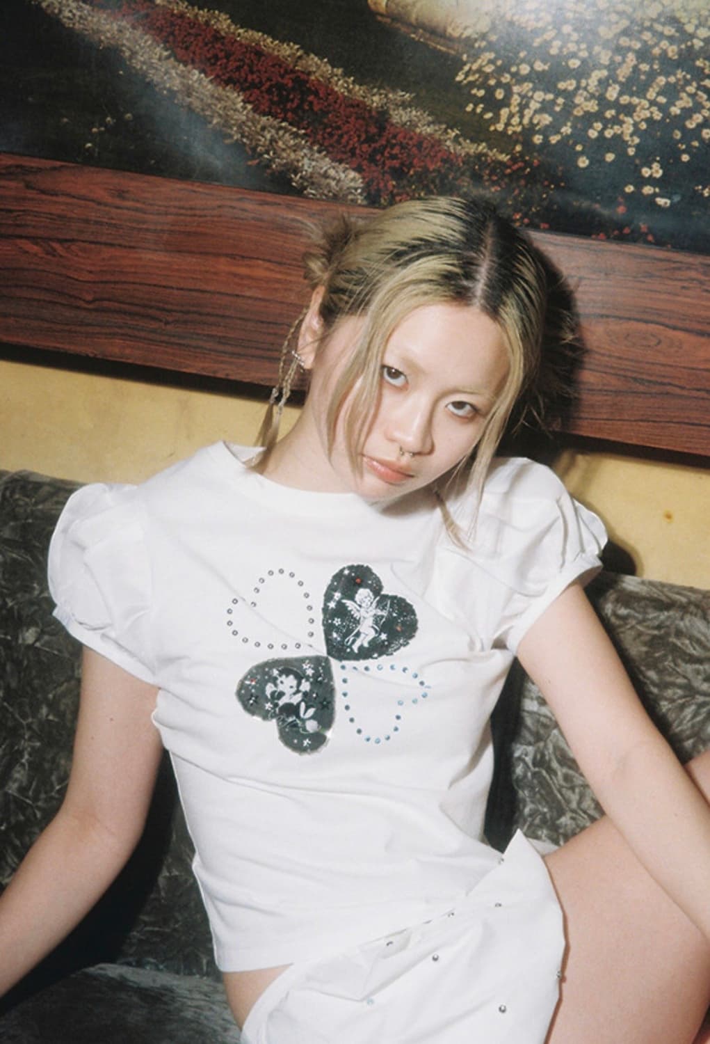 Media(82) 럭키 비즈 퍼프 탑 ( 화이트) 상품이미지3