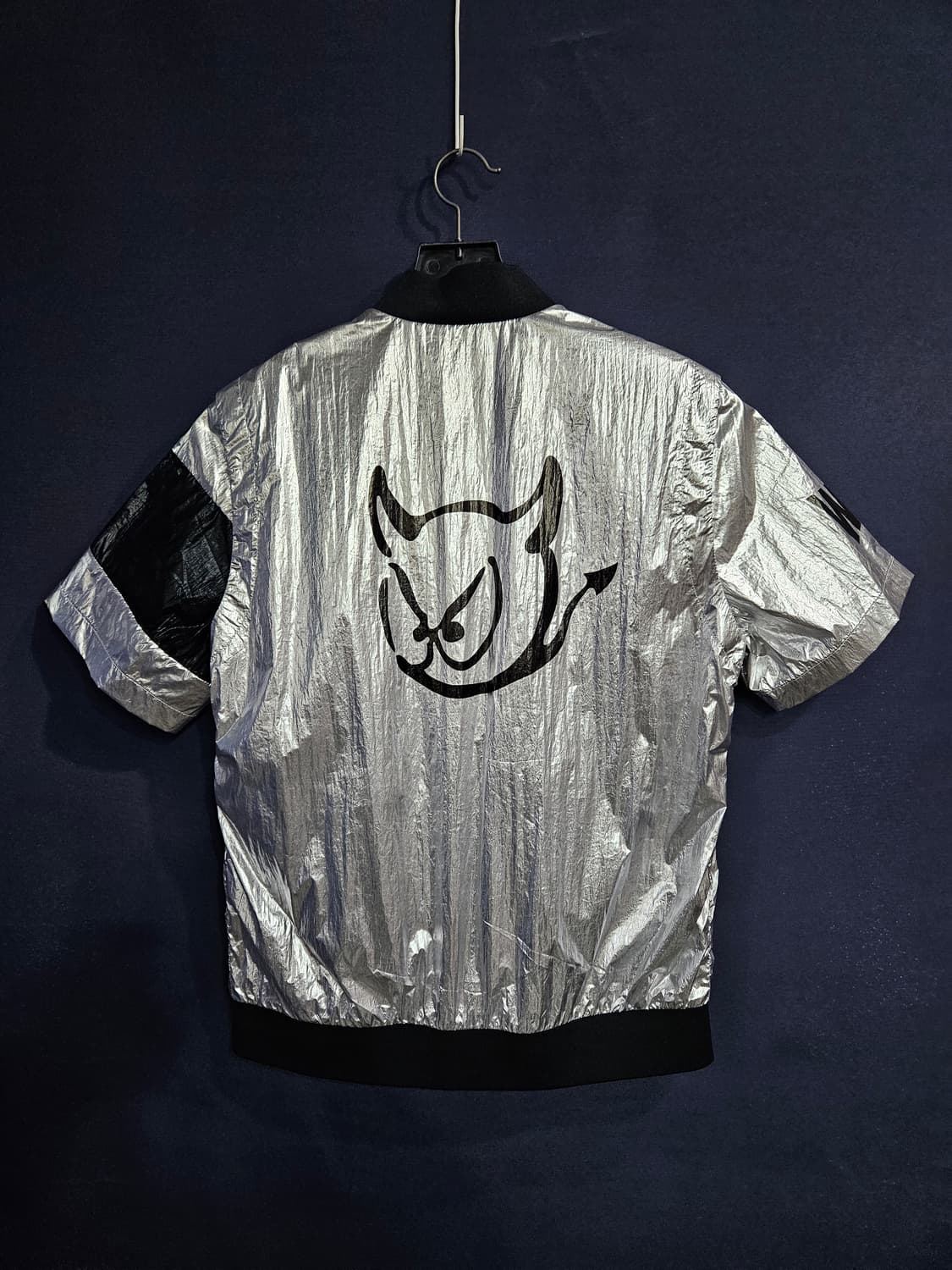 왁 프린팅 실버 남성 100 골프 바람막이 자켓  상품이미지2