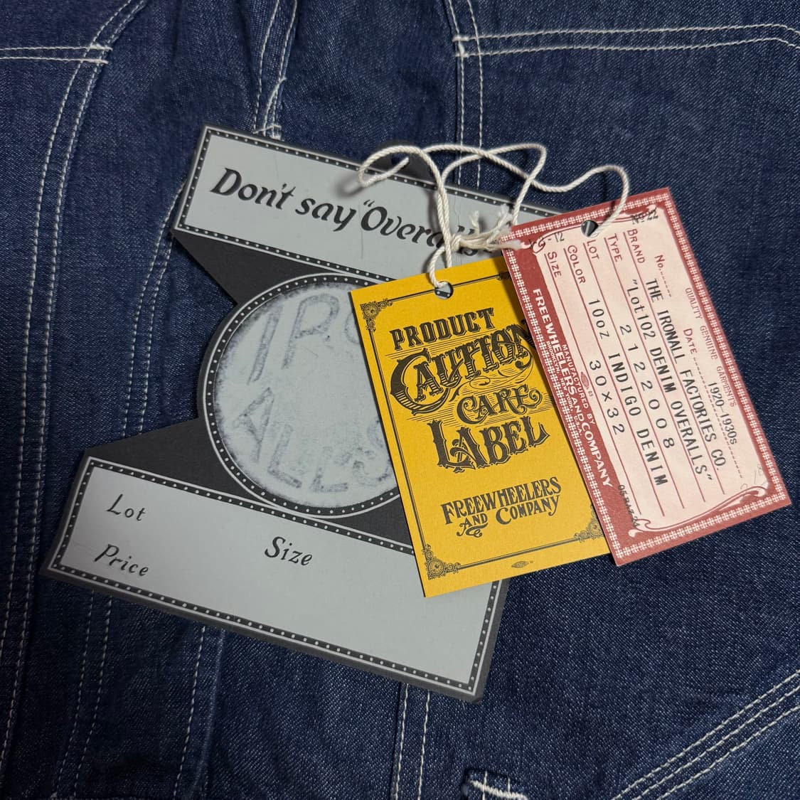 [30]프리휠러스 THE IRONALL "Lot 102" 데님 워크 팬ㅊ 상품이미지10