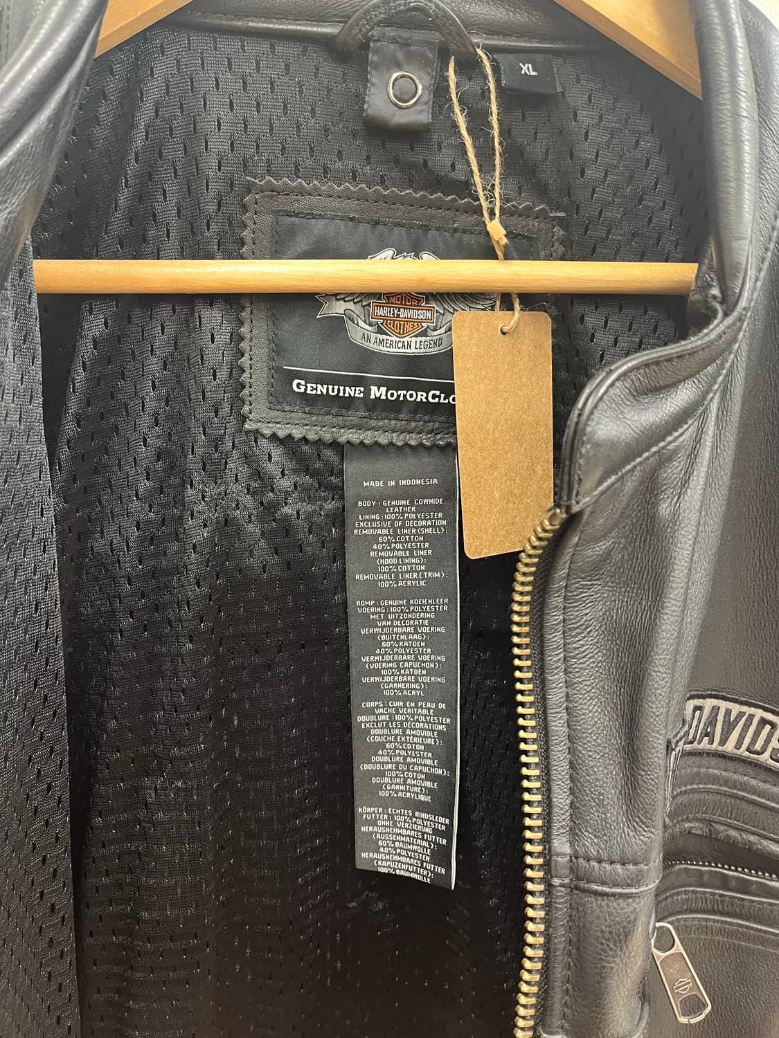 할리데이비슨 소가죽 라이더 자켓 상품이미지5