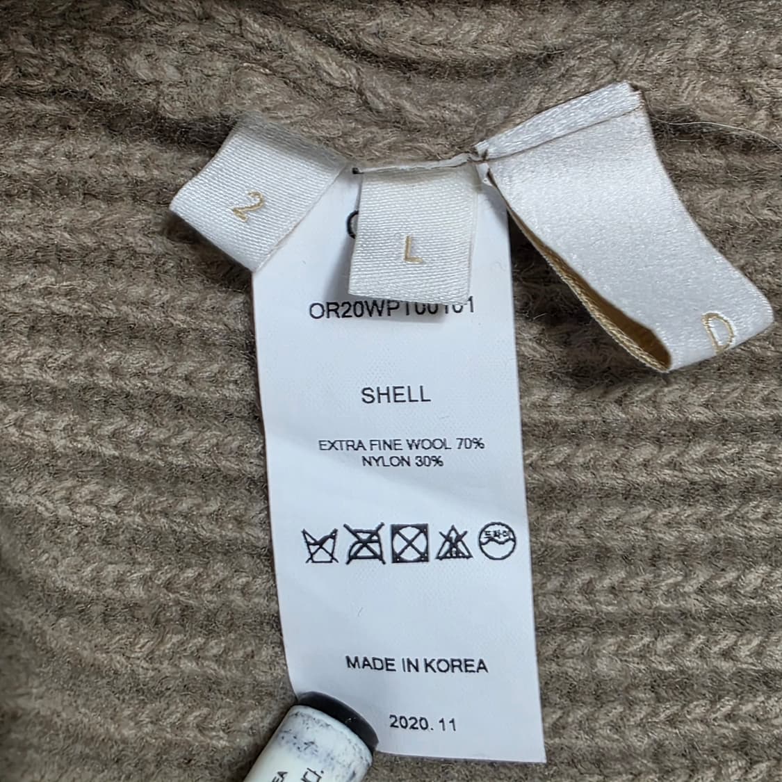 1156 ORR 오르 울 니트 팬츠 베이지 밴딩 팬츠 / 여성 상품이미지8