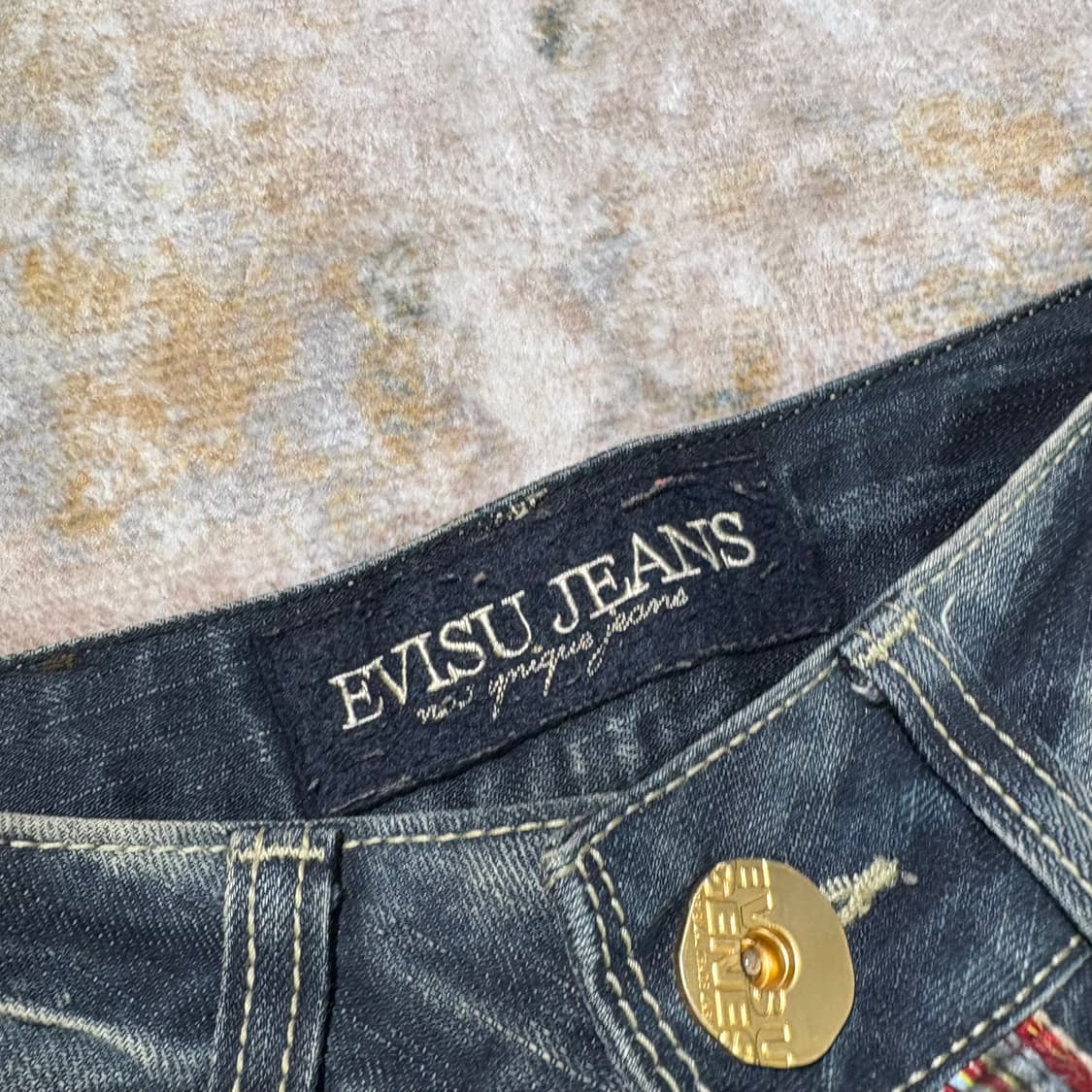 에비수 빈티지 워싱 데님팬츠 상품이미지3