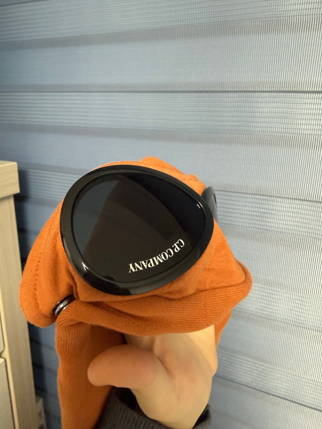 C.P컴퍼니 U16 베이직 플리스 고글 스웨트셔츠 하베스트 펌킨오렌지 상품이미지5