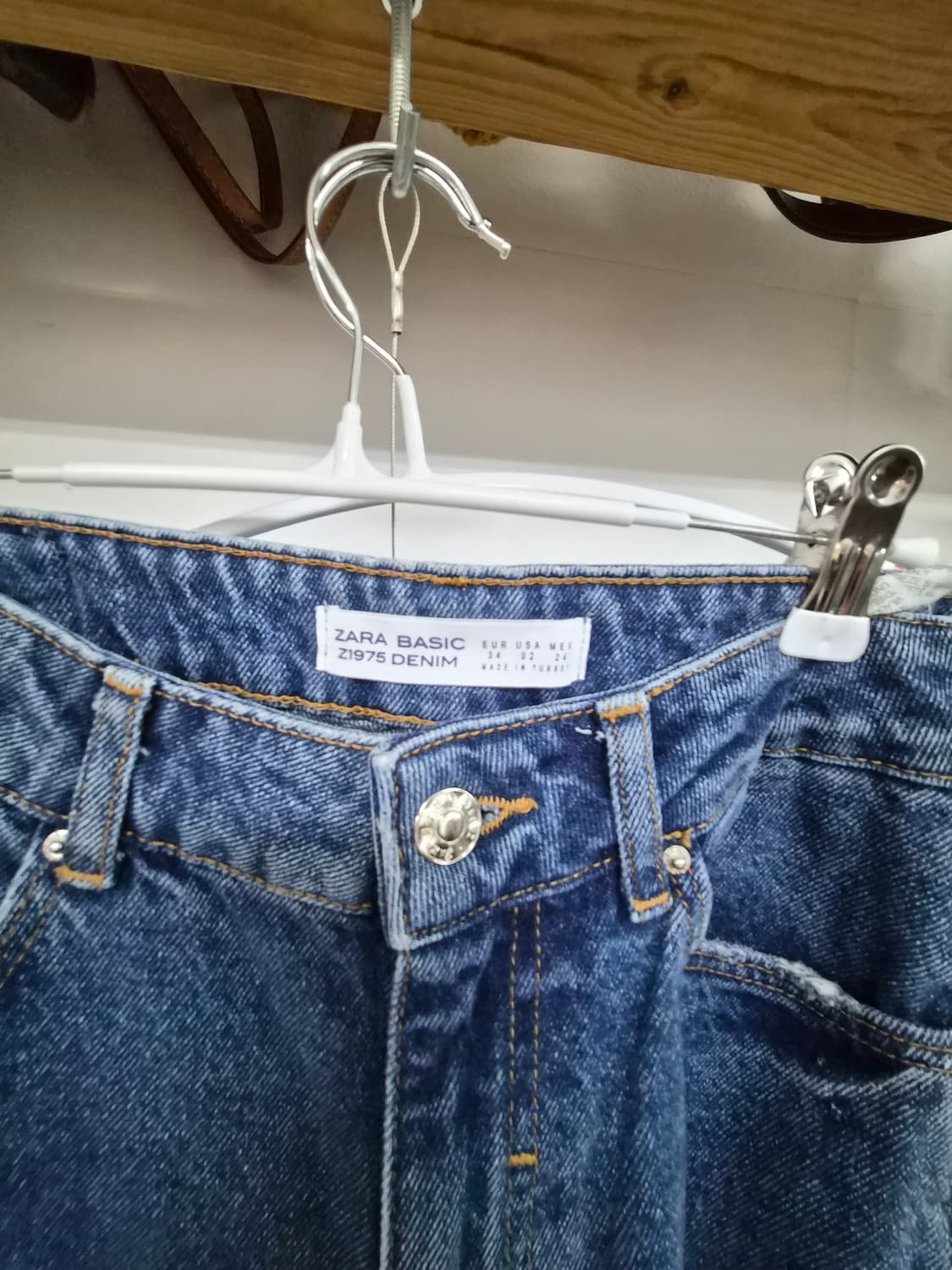 수입 자수넥카라 셔츠. 자라 슬릿 와이드데님 상품이미지8