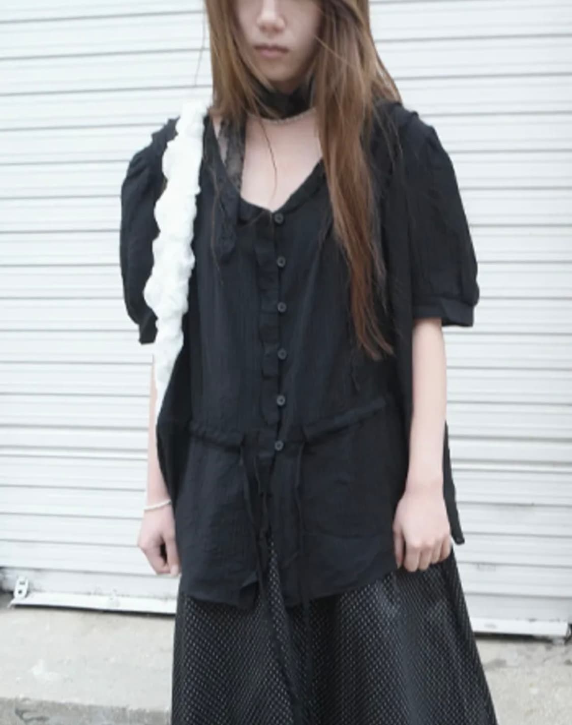 balloon frill blouse 상품이미지1
