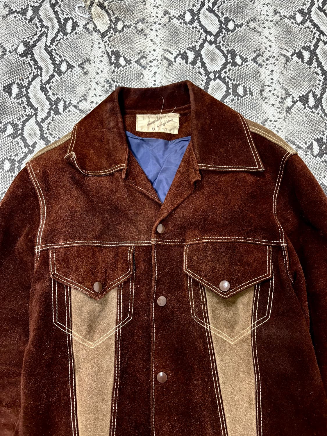 “Vintage” Western Mood Brown Jacket 상품이미지4
