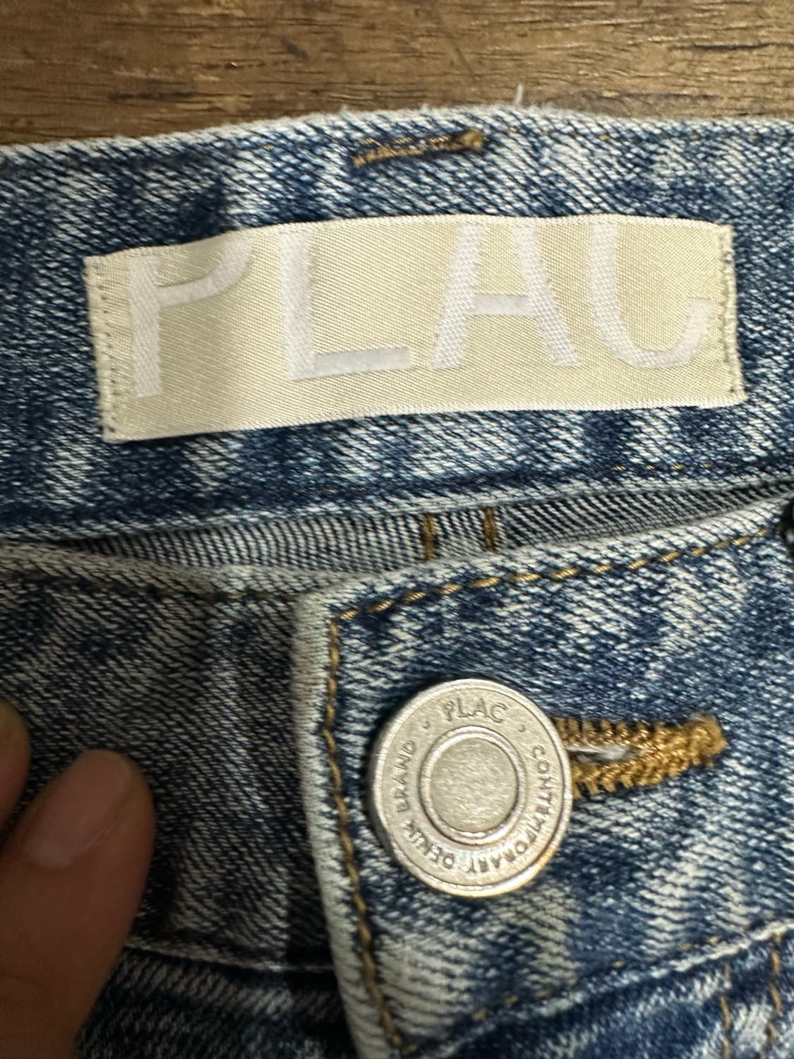 플랙 PLAC 연청 슬림 테이퍼드 데님 팬츠 31인치 상품이미지8
