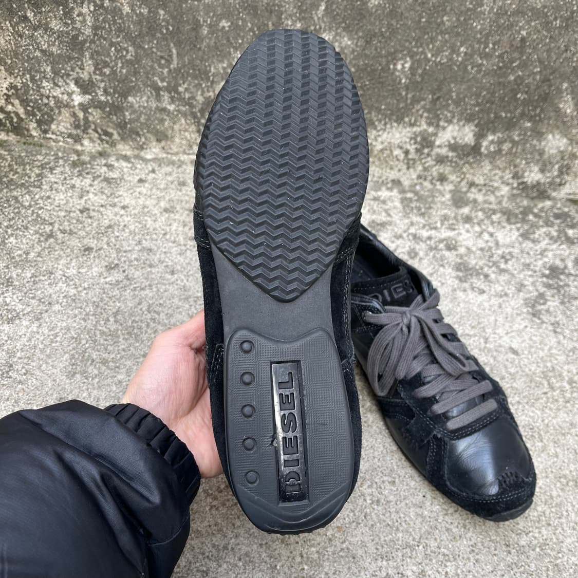 [270] DIESEL VTG 가죽/스웨이드 블랙 스니커즈 상품이미지9