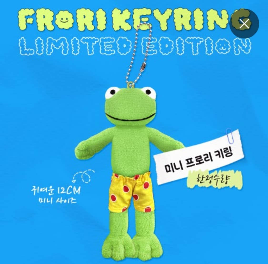 개구리 키링/프로리 한정판 키체인 상품이미지1